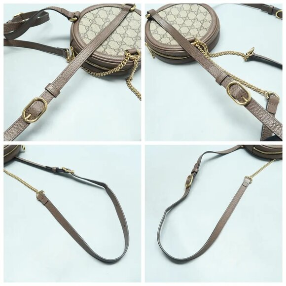 GUCCI Ophidia Brown Canvas Backpack 656-021825 - Picture 6 of 12